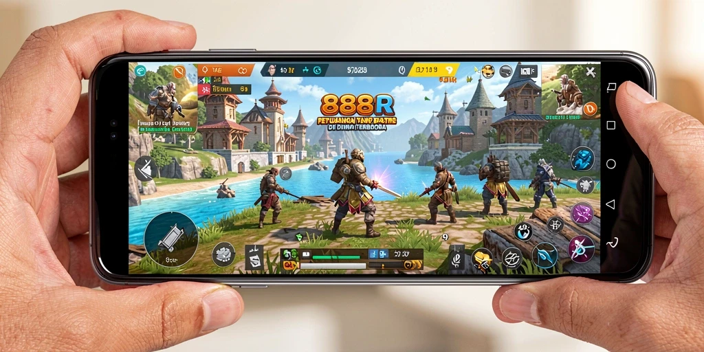 Gameplay seru dalam dunia terbuka 888R yang luas dan interaktif.