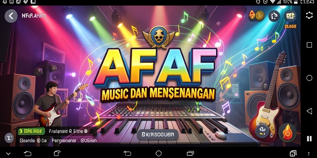 Gameplay AFAF menampilkan interaksi seru dengan musik.