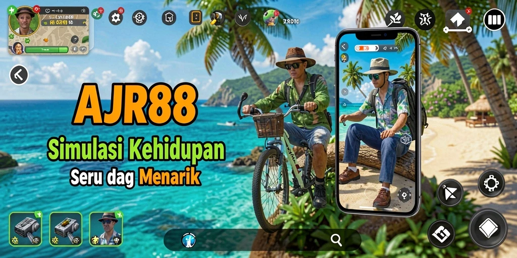 Tampilan gameplay menarik dalam AJR88 yang menggambarkan kehidupan sehari-hari.