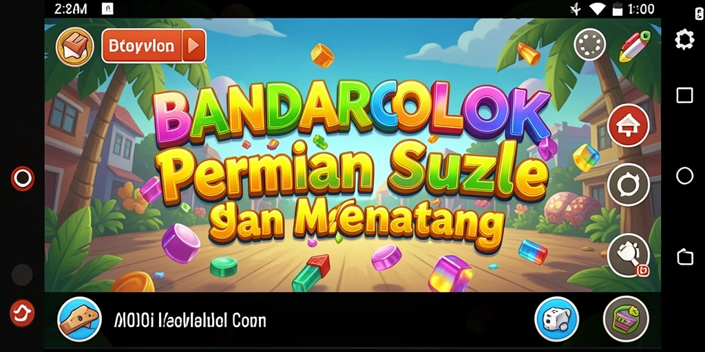 Tangkapan layar gameplay BANDARCOLOK menampilkan keseruan dalam menyelesaikan puzzle.