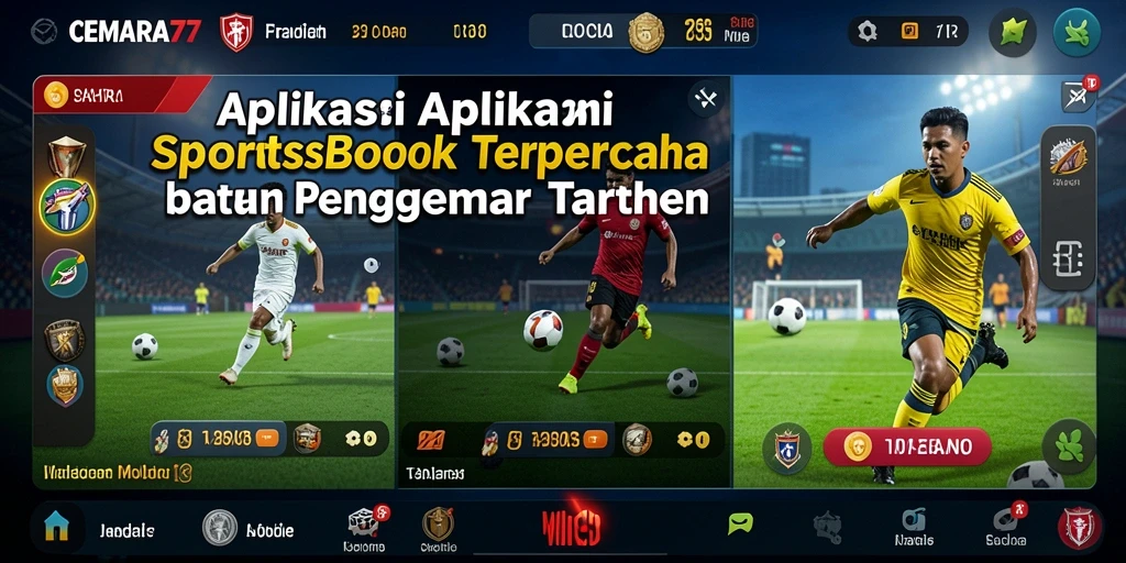 Tangkapan layar gameplay CEMARA77 saat pengguna melakukan taruhan olahraga.
