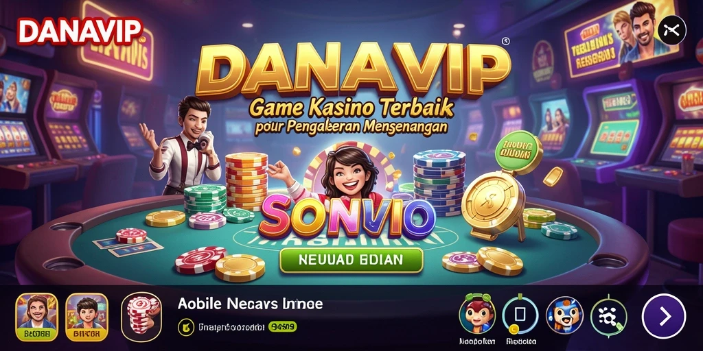 Screenshot gameplay DANAVIP menampilkan keseruan permainan Kasino.