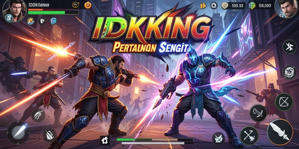 Gameplay seru dan mengesankan di IDRKING saat bertarung.