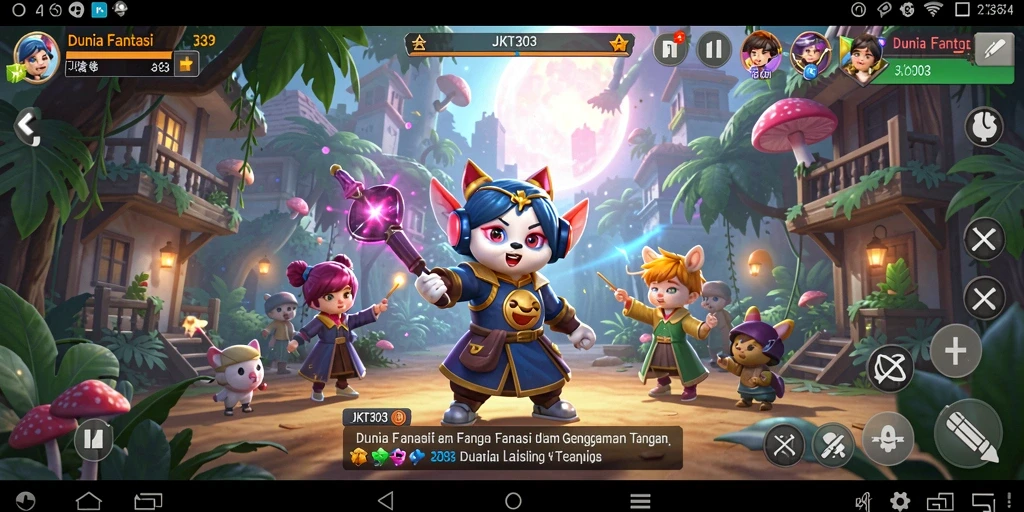 Screenshot gameplay JKT303 menunjukkan aksi petualangan yang mendebarkan.