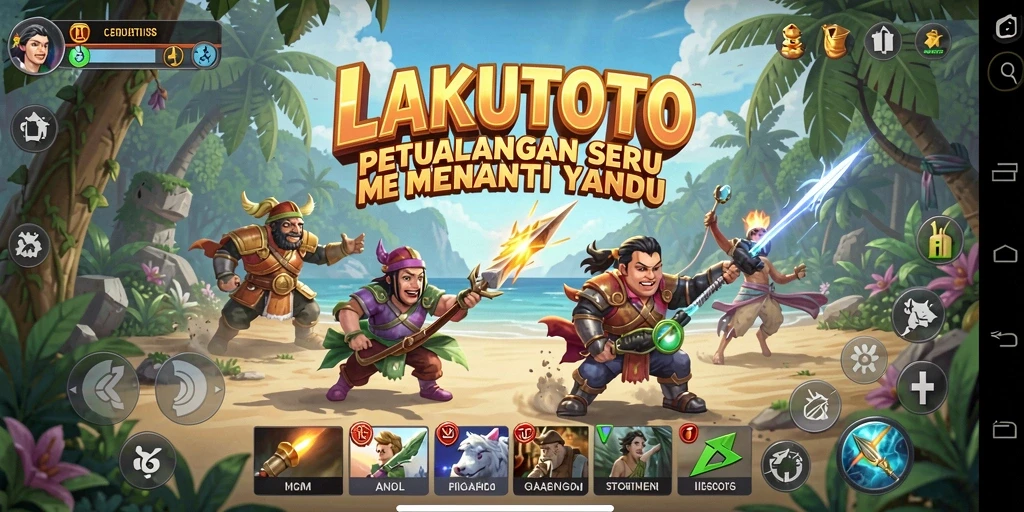 Gameplay menegangkan dalam petualangan seru LAKUTOTO.