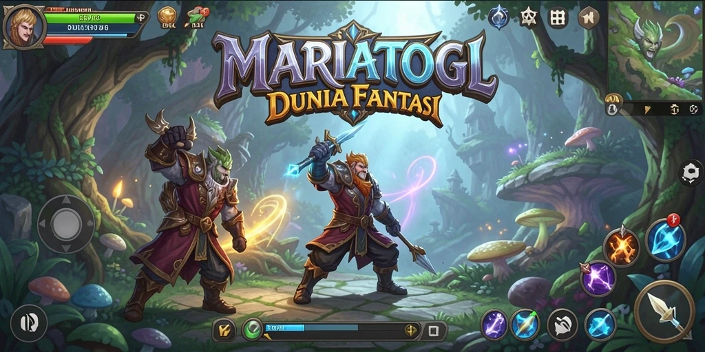 Tangkapan layar dari gameplay MARIATOGL yang menampilkan aksi pertarungan epik.
