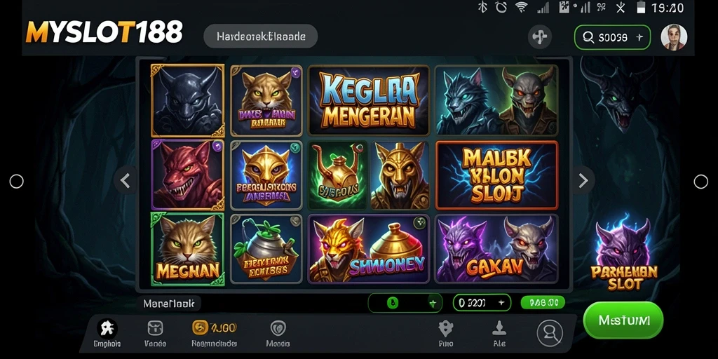 Screenshot menampilkan momen menegangkan dari gameplay MYSLOT188.