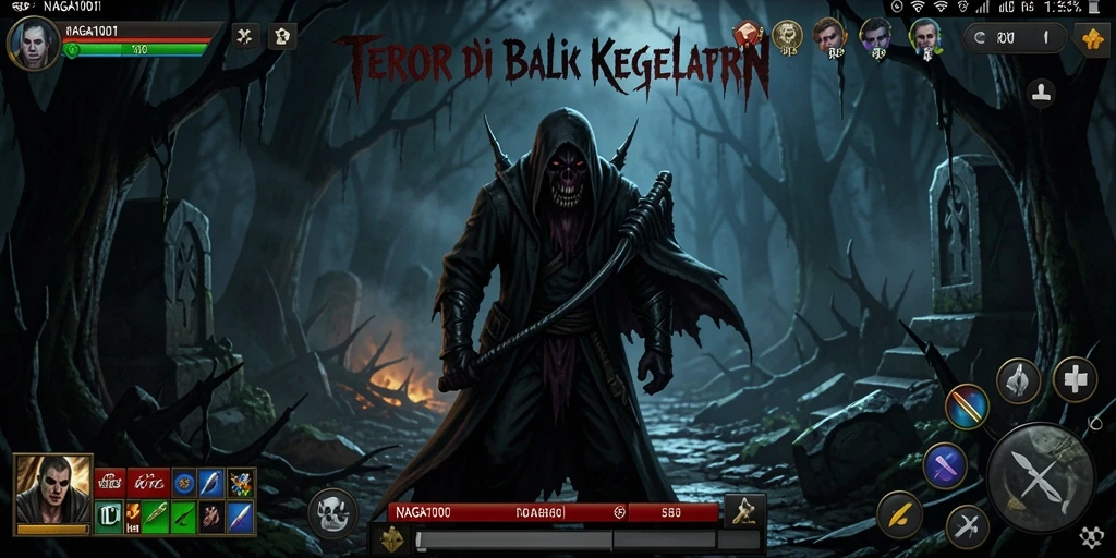 Tangkapan layar menampilkan suasana mencekam dalam NAGA1001.