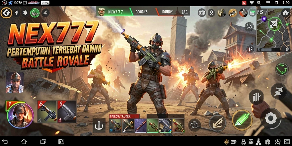 Tampilan gameplay seru dari NEX777 yang menegangkan.
