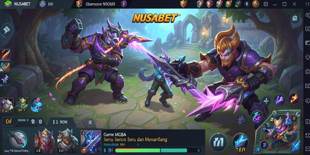 Tampilan gameplay NUSABET yang mendebarkan saat perang tim.
