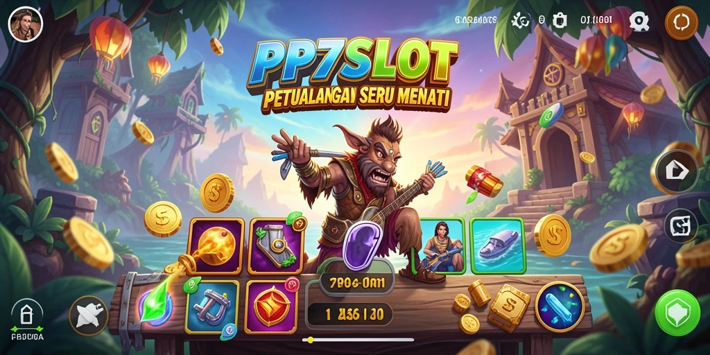 Screenshot PP7SLOT memperlihatkan aksi petualangan yang seru.
