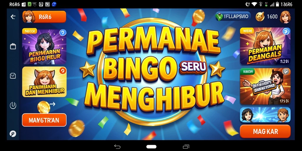 Tangkapan layar R6R6 menampilkan gameplay Bingo yang seru dan menghibur.