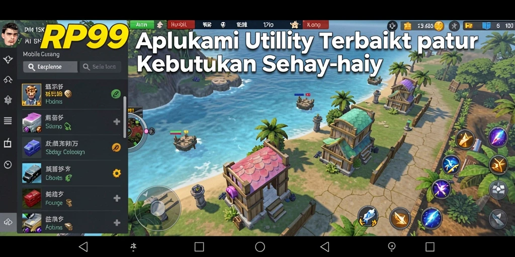 Tampilan fitur pengelolaan tugas pada RP99 yang menarik.
