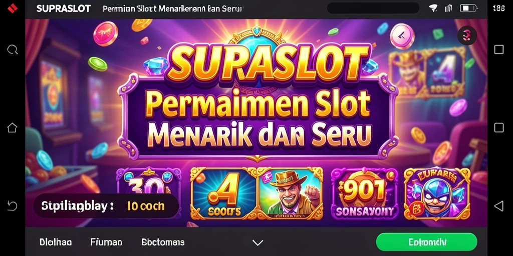Gameplay slot SUPRASLOT yang menarik dengan berbagai tema.