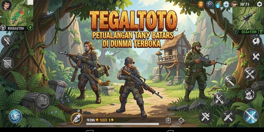 Screenshot gameplay TEGALTOTO menampilkan petualangan seru di dunia terbuka.