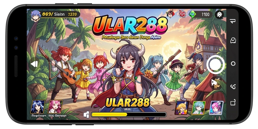 Tampilan gameplay ULAR288 yang menakjubkan dengan karakter anime ikonik.