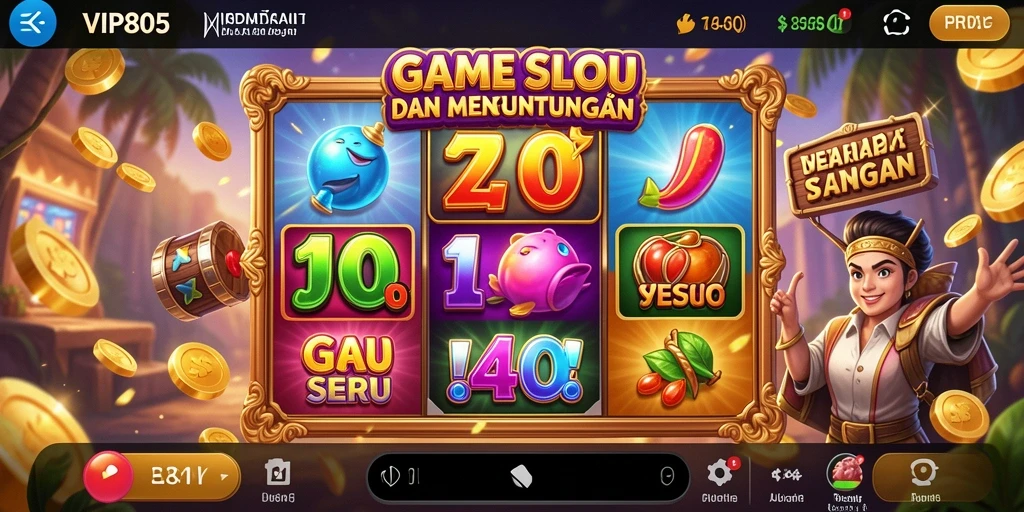 Tampilan gameplay Slot VIP805 yang mengasyikkan.