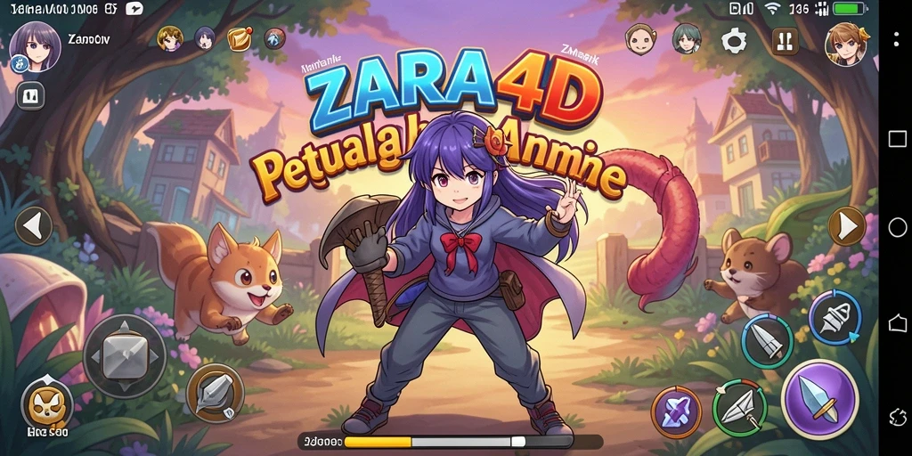 Tangkapan layar menampilkan aksi seru dalam gameplay ZARA4D.